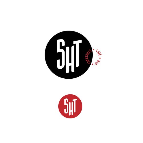 Cafe brand with the title 'Logo concept for a cafe/bar.'