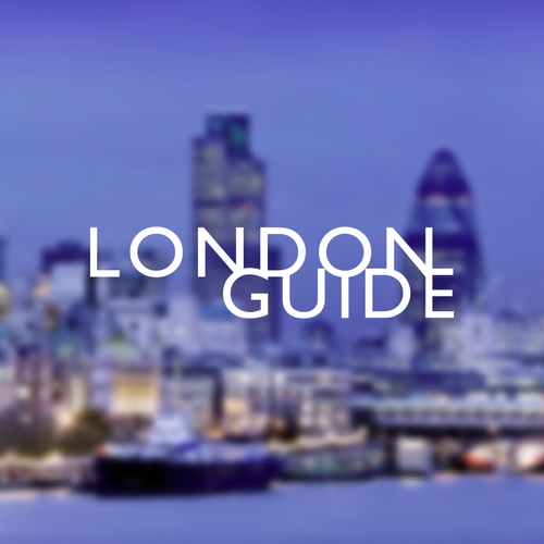 London logo with the title 'Bespoke wordmark for London Guide'