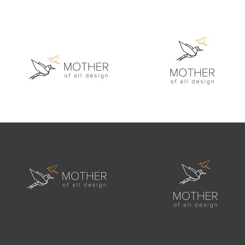 Origami logo with the title 'Logo for toddler products'