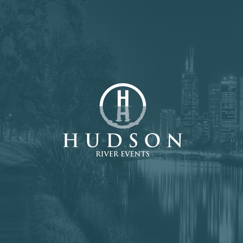 Glass brand with the title 'River logo'