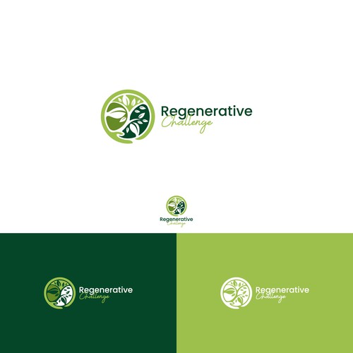 Ecosystem design with the title 'Logo For Regenerative Challenge'