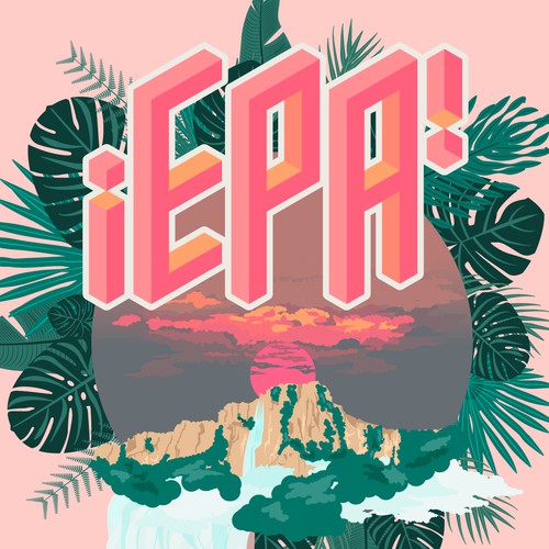 Font artwork with the title 'Word illustration for TikTok video'