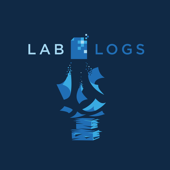 Platform design with the title 'Lab Logs T-shirt Design'