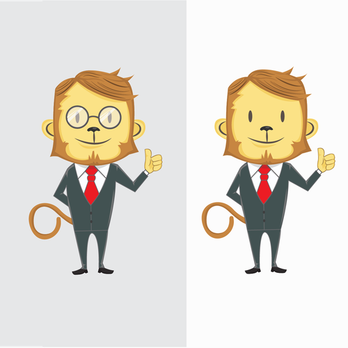 Suit design with the title 'monkey'