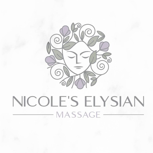 Woman face logo with the title 'Relax Your Mind'