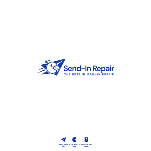 Repair logo with the title 'Logo Design for Send-In Repair'