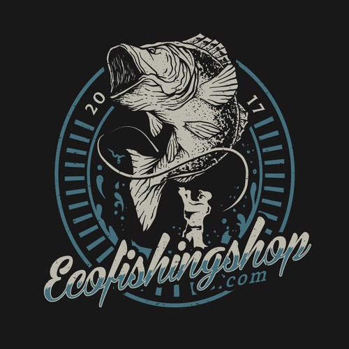 Fishing t-shirt with the title 'ecofishingshop.com'