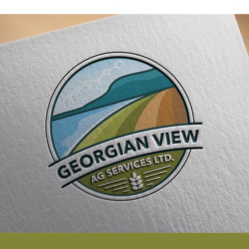Georgia design with the title 'Georgian View AG Services LTD. Logo Concept'