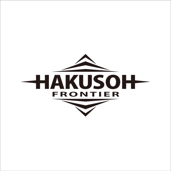 Bat logo with the title 'HAKUSOH FRONTIER ロゴマーク'