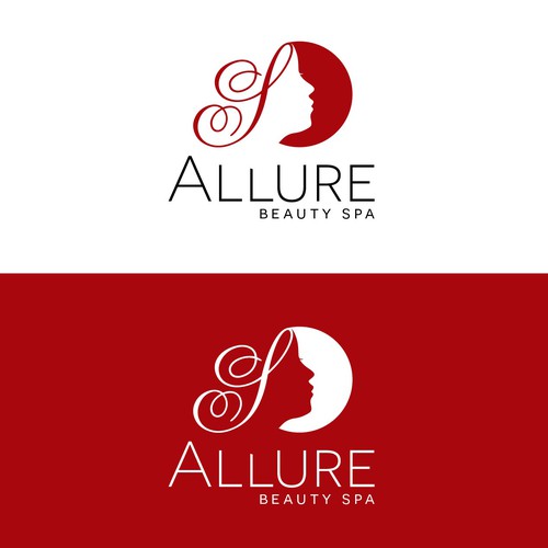 Cranberry logo with the title 'Modern clean logo for Allure beauty spa'