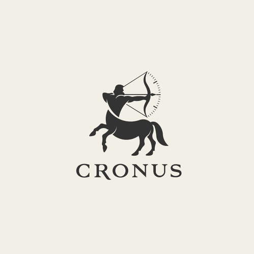Clock design with the title 'Cronus logo'