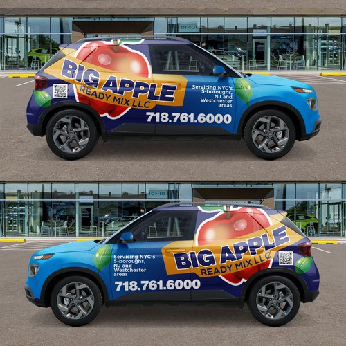 Design with the title 'BIG APPLE'