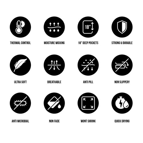 Fabric design with the title 'Fabric Properties Icon'