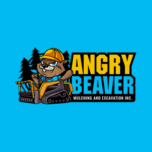 Beaver logo with the title 'Logo for Angry Beaver'