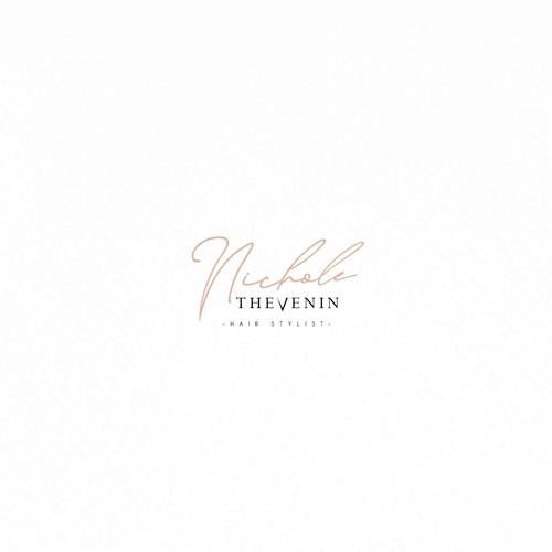 Hair salon brand with the title 'logo design'