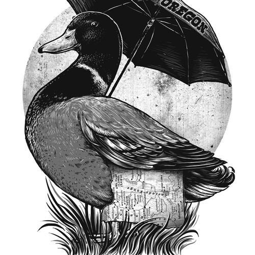 T-shirt with the title 'oregon'