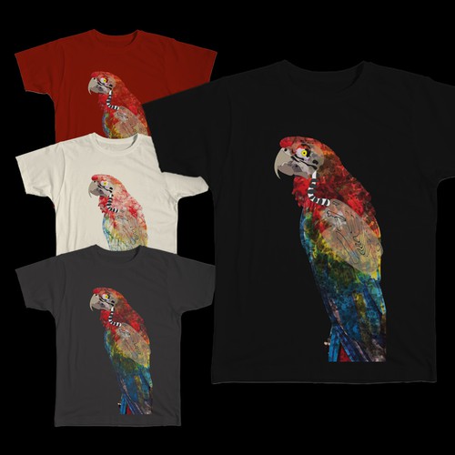 Bird t-shirt with the title 'tshirt concept'