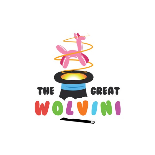 Imaginative logo with the title 'Fun Logo for The Great Wolvini'