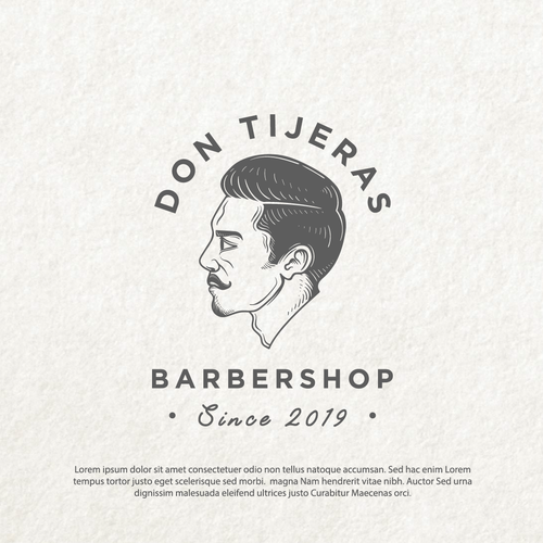 Barber brand with the title 'DON TIJERAS'