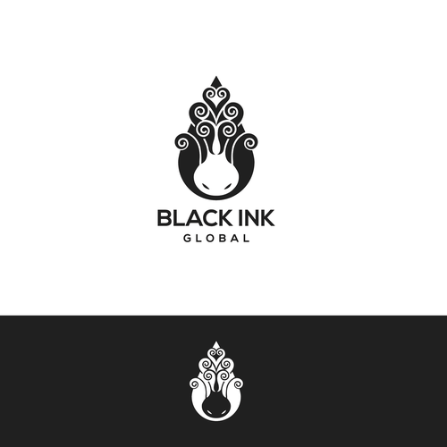 Pencil brand with the title 'Minimalistic logo for Black Ink Global'