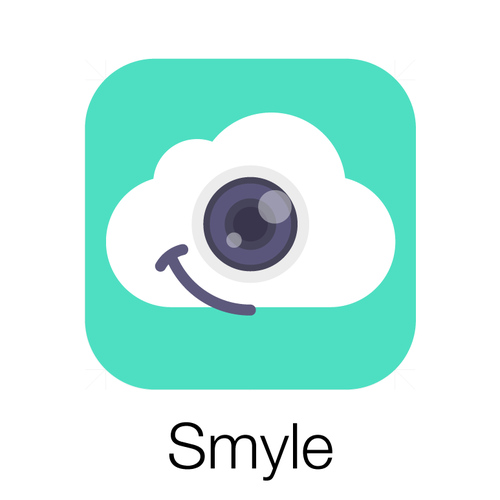 Nice design with the title 'Smyle - Photo Cloud app icon'