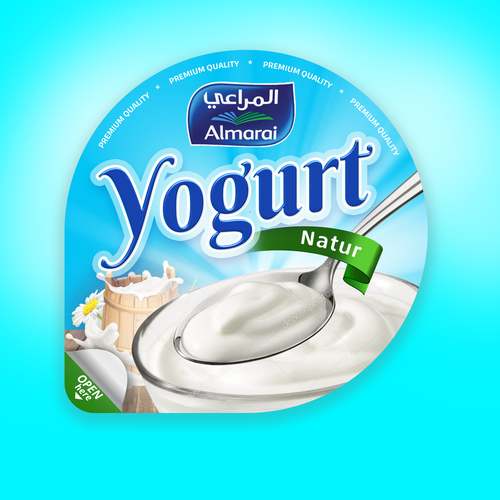 Yogurt design with the title 'Yogurt redesign'