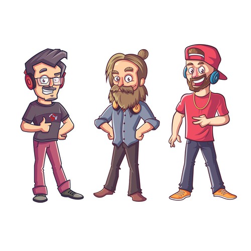 Comics design with the title 'Comic Figures (Gaming/Streaming!)'