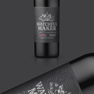 Watchful Maker Wine Label Design