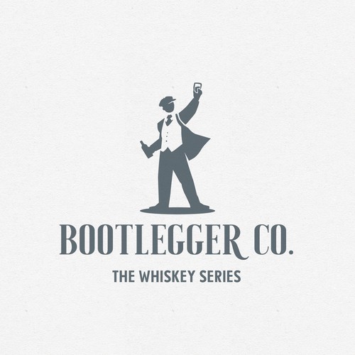 Bourbon logo with the title 'Logo for whiskey subscription service'