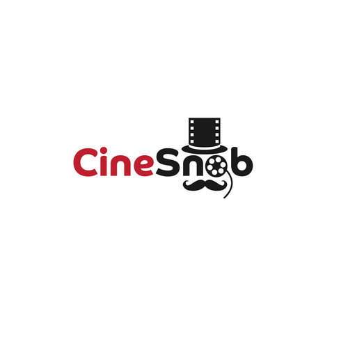 Cheeky logo with the title 'Cheeky logo for movie review website'