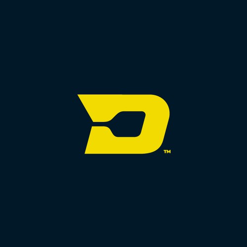 Pickleball  logo with the title 'Bold Negative Space Design for Demo&Dink, a Pickleball Brand '