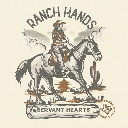 Travel t-shirt with the title 'Retreat Ranch Staff Shirt Design for Glamping Ranch'