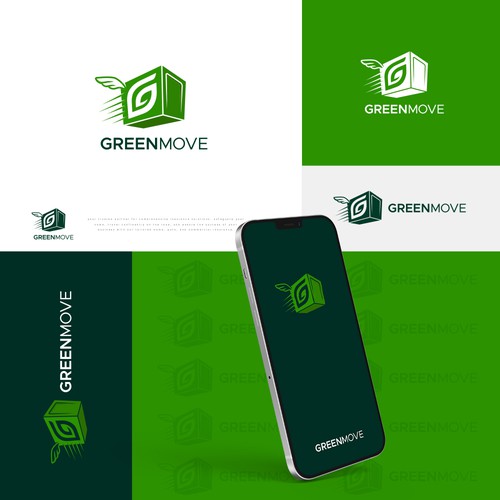 Packaging logo with the title 'Greenmove'