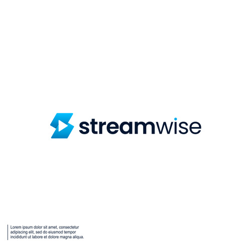 Streaming logo with the title 'Streamwise Logo Design'