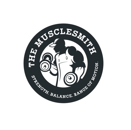 Blacksmith design with the title 'Design a Logo for the Musclesmith'