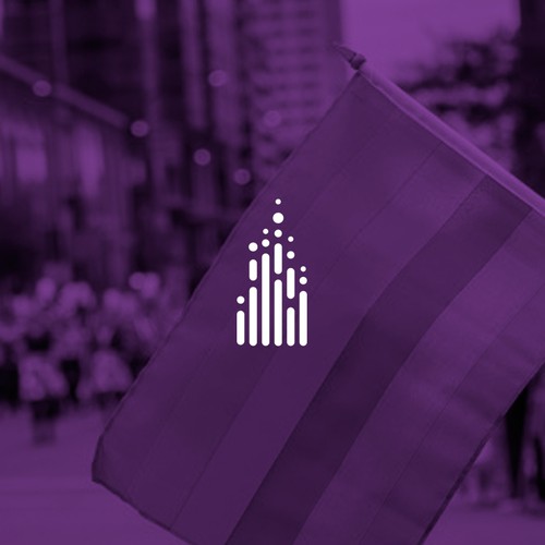 Flag design with the title 'Flat logo for Our Life Too'