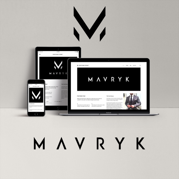 Men's fashion design with the title 'Logo design for a men's lifestyle / e-commerce website - "Mavryk"'