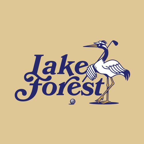 Golf logo with the title 'Lake Forest Logo'