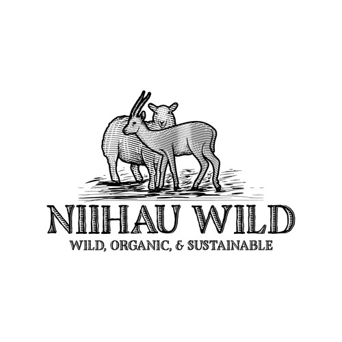Lamb design with the title 'nihau wild'