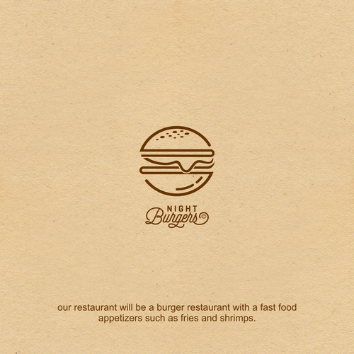 Midnight logo with the title 'Night Burgers'
