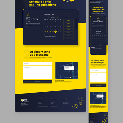Engaging Contact Page Design