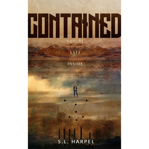 Dystopian book cover with the title 'Book Cover for Dystopian Fiction Book'