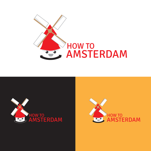 Guide logo with the title 'Logo design for How to Amsterdam'