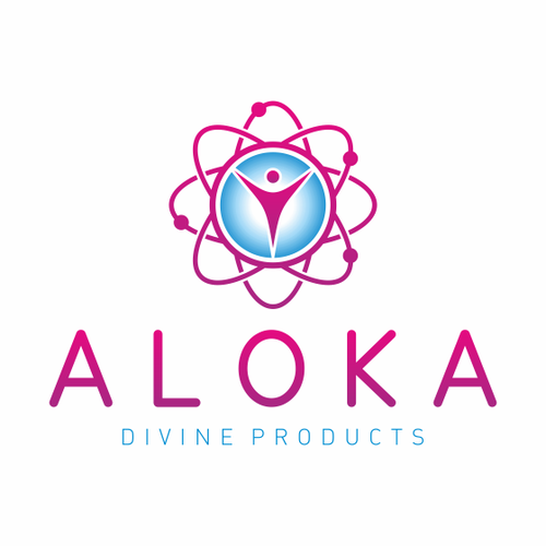 Healing logo with the title 'Aloka Divine Products logo design'