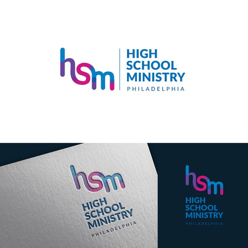 Education logo with the title 'High School Ministry'