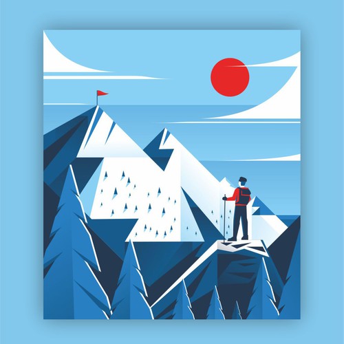 Travel illustration with the title 'Cricket Lighter Illustration'