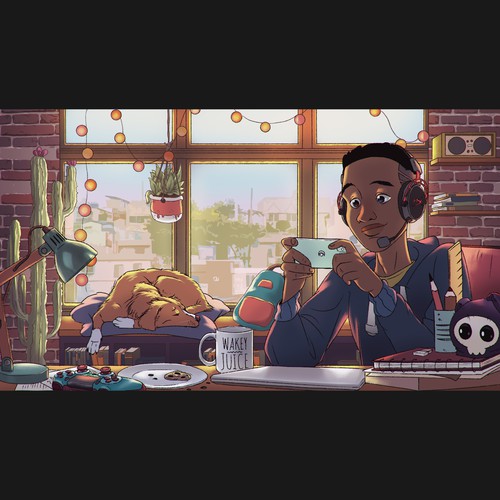 Animated illustration with the title 'Looping Animation Day'