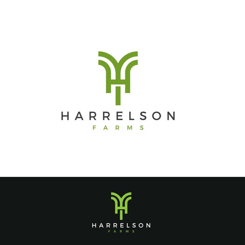 Farm logo with the title 'Harrelson Farms'