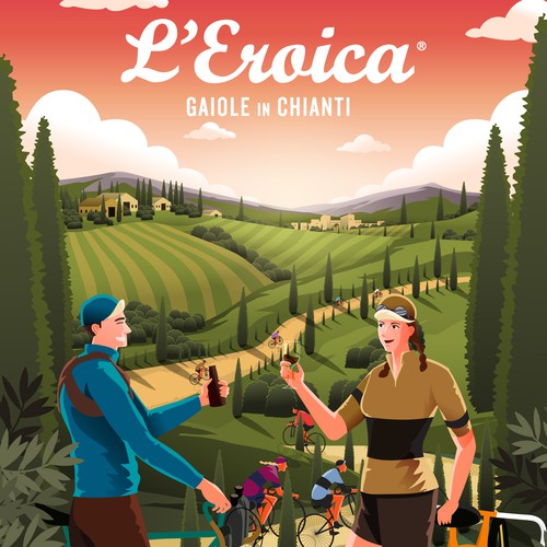 Poster illustration with the title 'Poster illustration'