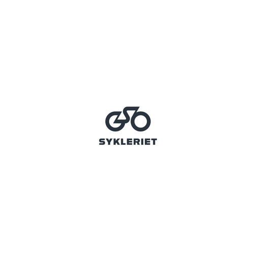 Cycling logo with the title 'Sykleriet logo'